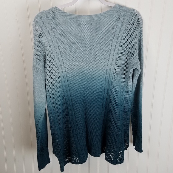 American Eagle Outfitters Blue Ombre Sweater Sz Sm - Picture 3 of 7